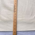 Banana Republic Italian Merino Blend Hoodie Sweater Cream Size M Ribbed Cuffs Photo 7