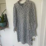 Melonie T Medium Womens Long Sleeve Sweater Dress Gray Photo 3