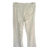 Cache White Lined Leather Pant Zipper Pockets Quilted 3" Wide Self Belt $298 Photo 7