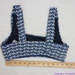 NEW Seea‎ Free People Seea Georgia Surf Top in navy mini chevron, M Blue Size M Photo 3