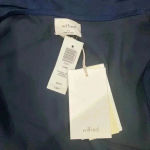 Aritzia Wilfred Navy Blue Lune Wrap Dress Size XS Photo 4