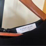 Everlane 3/4 Long Sleeves Shift Dress Mini Short Black Ponte Stretch Size 6 (S) Photo 2
