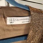 IEENA Mac Duggal Metallic Bronze Front Twist V Neck‎ Long Sleeve Gown Dress 8 Gold Photo 5