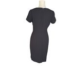 Liz Claiborne Little Black Dress Office Wear Vintage Short Sleeve Square Neck Photo 1