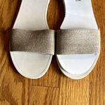 Vince Sawyer Ankle-Wrap Flat Sandal Women's Natural/Black 8.5M Open toe Buckle Photo 3