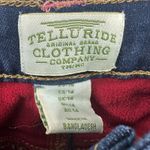 Telluride Clothing Co Size 14 Loose Fit Blue Jeans Red Fleece‎ Lined Denim Pants Photo 2