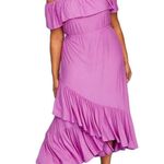 Lane Bryant  Ruffle Off-The-Shoulder Maxi Dress in Purple Size 14/16 EXCELLENT! Photo 1