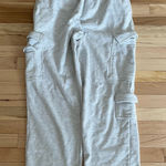 Garage  light grey cargo wide leg baggy sweatpants  Photo 0