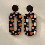 Black Oblong Pumpkin Earrings Photo 5