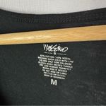 Mossimo Black Drape Neck Fitted Y2K Long Sleeve Top M Size M Photo 3