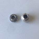 Pandora 925 Sterling Silver Charm Bundle, Baseball and Textured Charm Photo 1