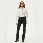 ZARA NWOT  ZW MID RISE SLIM CARGO JEANS, Size 6 Photo 1