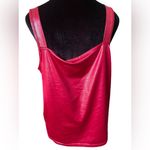 Glitz New Directions Red Glam Grunge Punk Metallic Glitter Cropped Tank Top Photo 3