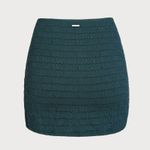 Berlook Dark Green Textured Cover up Skirt Size L Photo 6