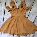 Lovers + Friends Deep Gold Trophy Dress Photo 3