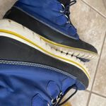 Sorel carnival Waterproof Snow Boots 8.5 Women's Winter Cold Blue Lace Up Boots Photo 6