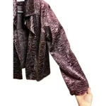 Peck & Peck Peck &‎ Peck Collection Purple Fully Lined Faux Fur Feel Quilted Look Jacket Photo 1