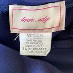 Love...Ady Blue Sleeveless Mock Neck A-line Mini Dress Photo 2