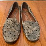 Sam Edelman Adena Spiked Rhinestone Loafers – Gunmetal Taupe – Size 8 Photo 0