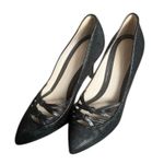 Jason Wu Black Textured Leather Heels 36.5 Photo 1