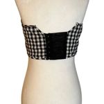 Tome Collective Gingham Bustier Top in Black and White 2 Womens Corset Tank Photo 5