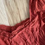 Forever 21  Orange Ribbed Bodysuit Photo 1