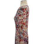 Peruvian Connection Tivoli Dress Maxi Abstract Floral Print Cream Red Small Photo 7