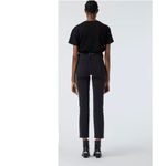 The Kooples  BLACK STRAIGHT-CUT JEANS WITH WESTERN BELT Size 26 Photo 1