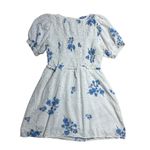 ZARA  White Openwork Eyelet Short Sleeve Mini Dress Women’s US M Photo 8