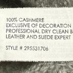 Club Monaco 100% Cashmere Women's Gray Knit 3/4 Sleeve Zip Sweater Shirt Top S Photo 3