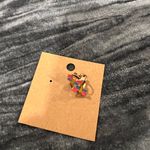 Colorful Butterfly Clip On Earrings Blue Photo 1