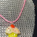 Cupcake Necklace Pink Choker Roleplay Costume Girls Lolita Scene Alt Egirl Y2K Photo 9