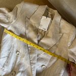 & Other Stories & OTHER STORIES Tailored Linen Blazer Relaxed Double Breasted Size 36 NWT Photo 9