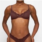 SKIMS  FITS EVERYBODY LACE UNDERWIRE BRA‎ COCOA 44A brown NWT Photo 0