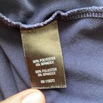 Nina Leonard  Women’s Ity Navy Blue White Stripe‎ Cold Shoulder Dress Size L Photo 9