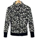 Lululemon  Cozy Cuddle Up Jacket Black White Fleece High Collar Zip Jacket Size 2 Photo 7