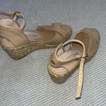Stuart Weitzman  Mirela II Espadrille Wedge Sandals Women's Adobe Natural Tan Sz6 Photo 4