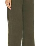 frame denim FRAME Wide Leg Tomboy Trouser Olive Green Photo 1