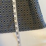 Long Tall Sally Tunic Dress Short Sleeve Blue Black Diamond Jacquard Size 6 Photo 7