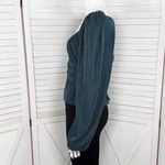 ASTR The Label Zeva Pleated Balloon Sleeve Smocked Blouse Top Deep Teal Medium Photo 2