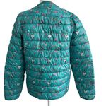 OODJI Floral Green Lightweight Puffer Jacket Coat Size 44/ US Small Photo 5