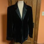 Coldwater Creek  Black Velvet n Satin Dressy Blazer Photo 8