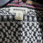 Monteau  Open Front Hoodie Cardigan Sweater Womens M Multicolor Aztec Duster Long Photo 3