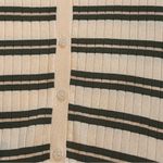 SheIn DAZY Green & Beige Striped Ribbed Short Sleeve Cardigan Photo 4