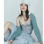 Free People  Silver Glitter Bodysuit Photo 2