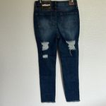Dollhouse  Distressed High Rise Skinny Blue Jeans Size 7/8 Photo 1