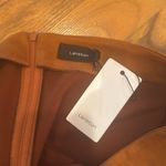 Lanston women suede front slit congac small skirt western concert‎ Photo 4