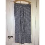 Willow Drive Boho Wide Leg Flowy‎ Pants Medium Elastic Waist Stretch Blue Church Photo 2