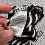 Heart & Hips Girls Striped Black & White Rose Novelty Print Short Sleeve T-shirt Photo 4