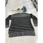 Current Air Striped Tunic Sweater Gray Black Long Sleeve Pullover XS Photo 5